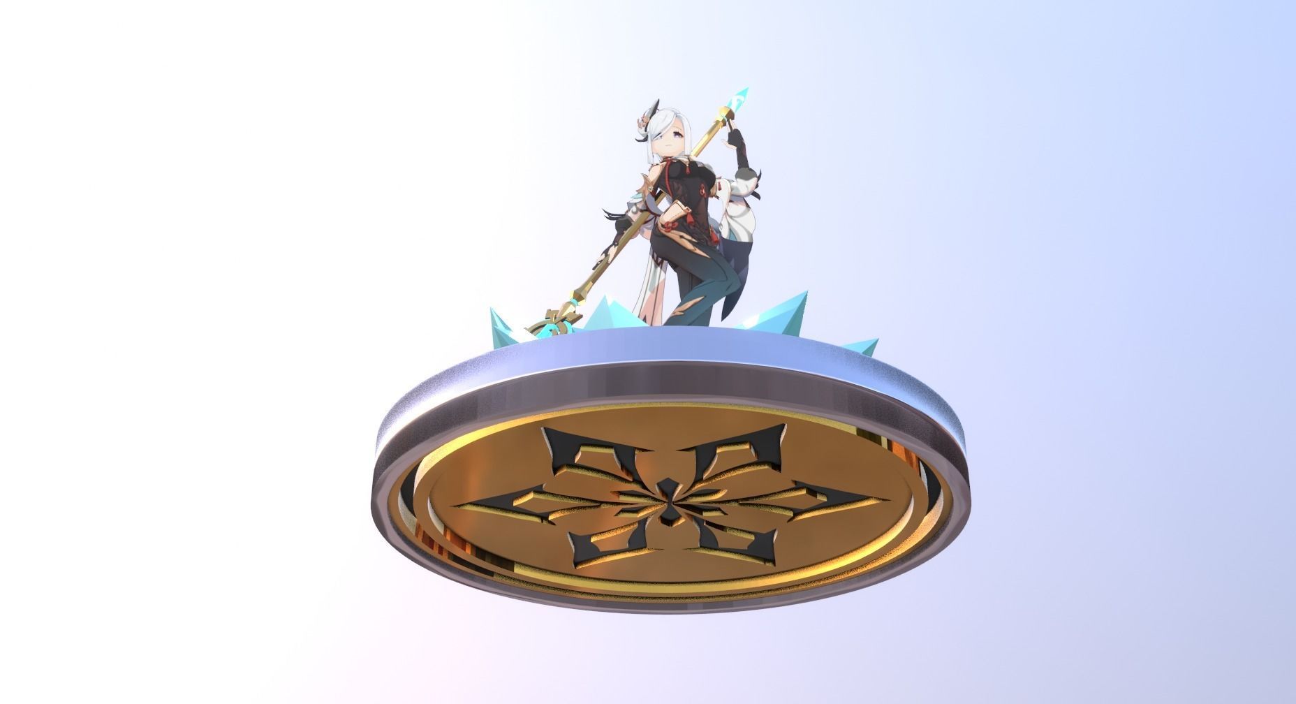 Skyward Spine Shenhe 3D model_36