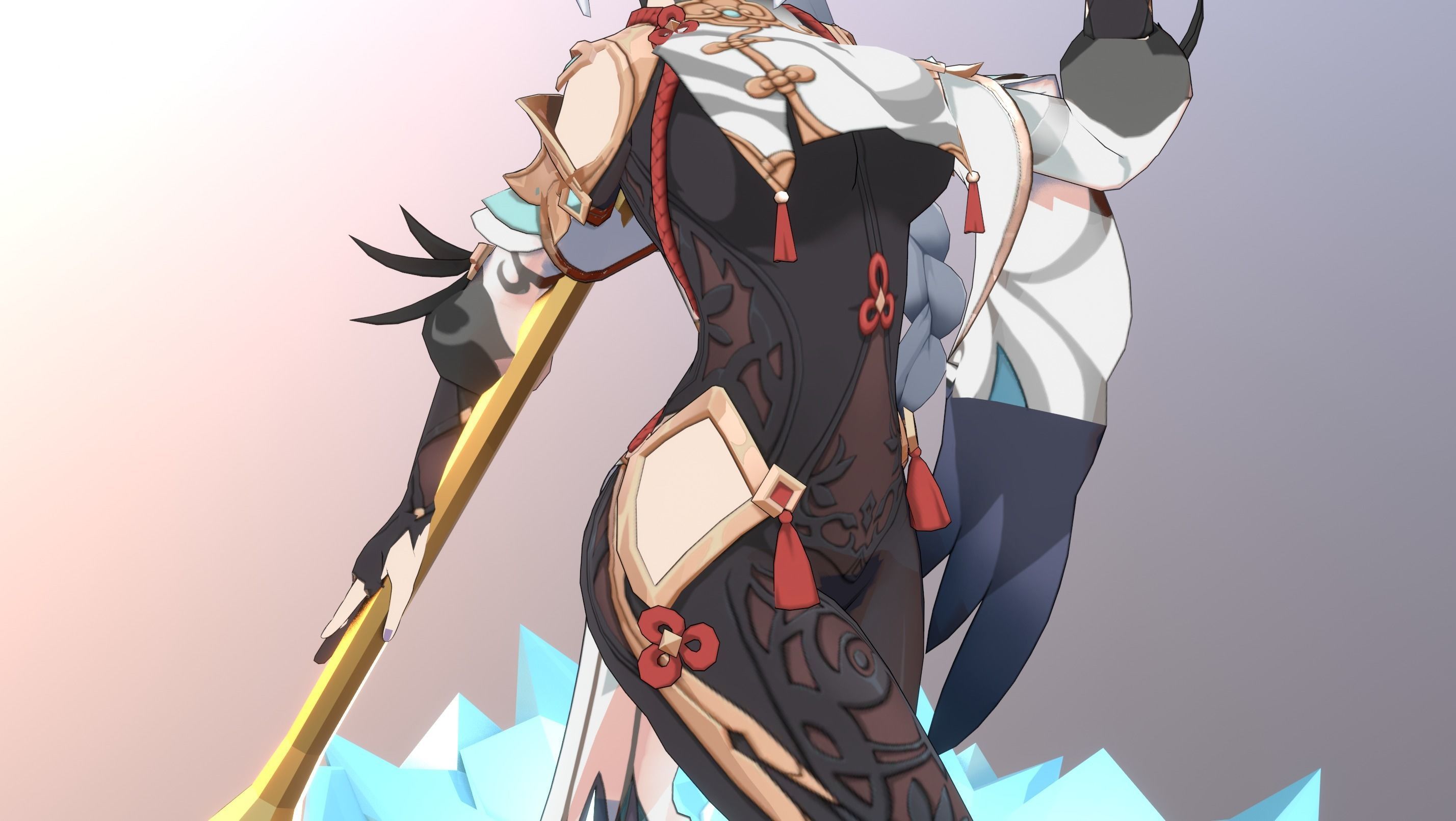 Skyward Spine Shenhe 3D model_24