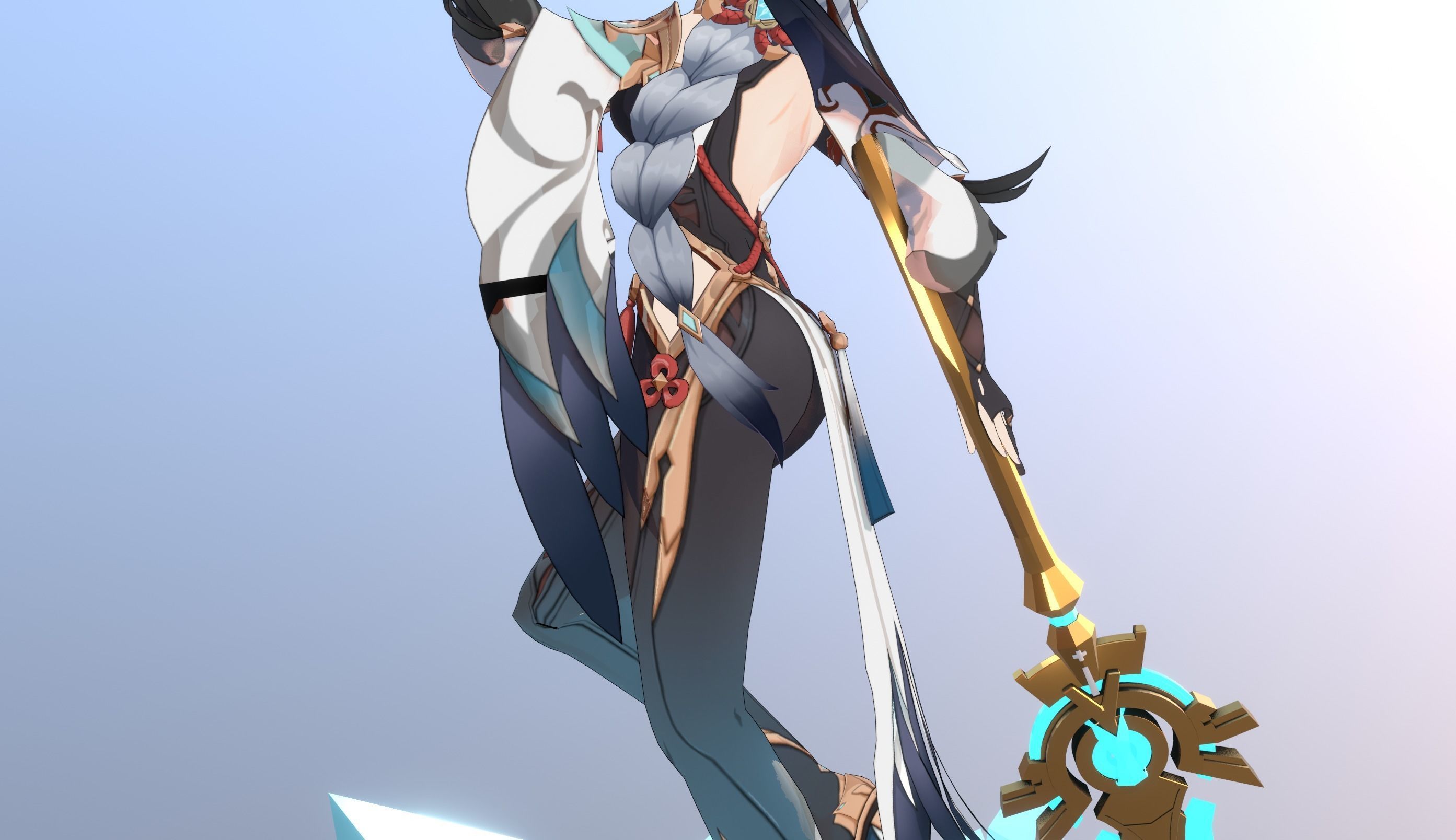 Skyward Spine Shenhe 3D model_27