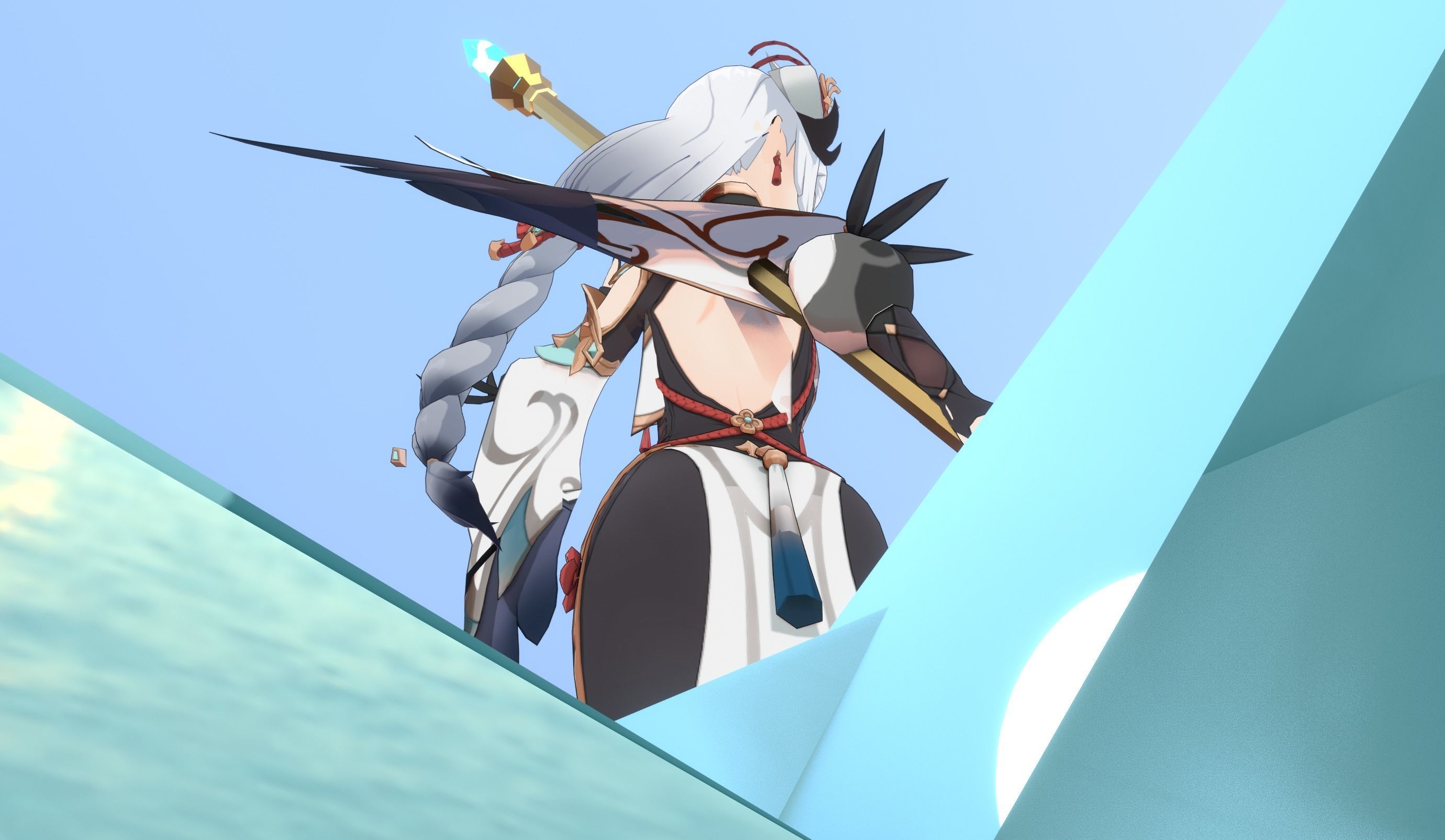 Skyward Spine Shenhe 3D model_21