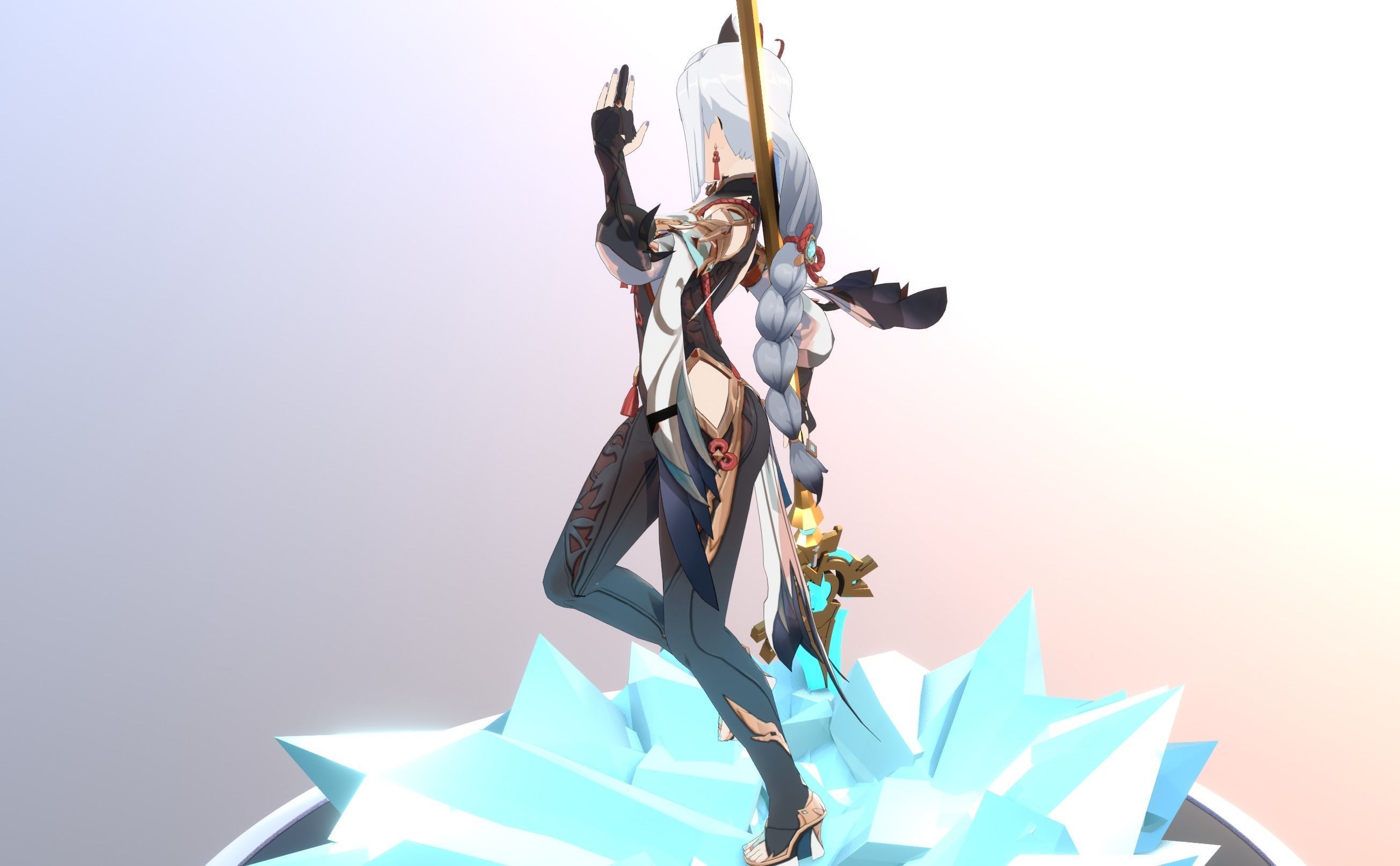 Skyward Spine Shenhe 3D model_29