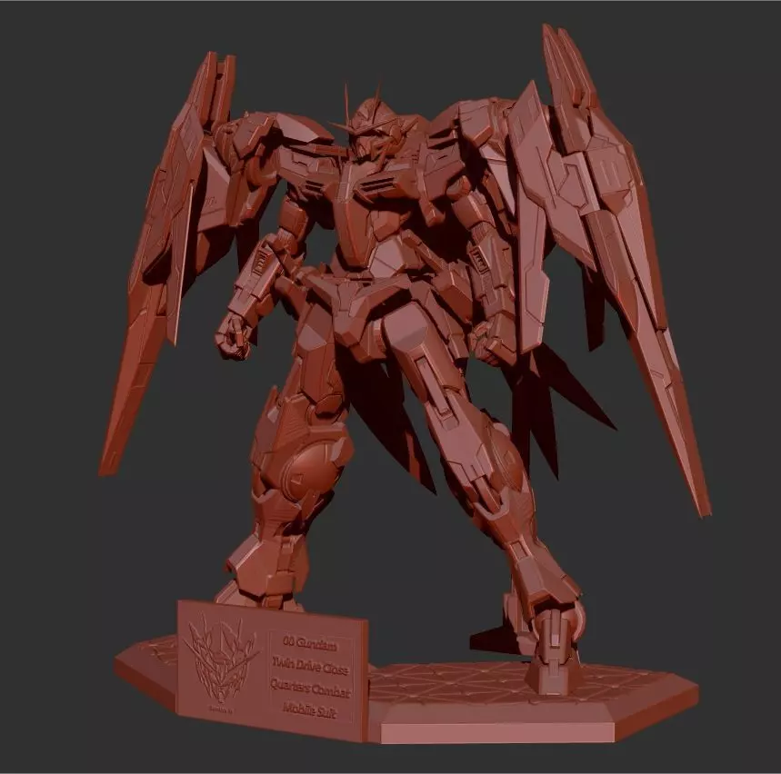 Gundam 00 GNR-010 0 Raiser 3D print model_0