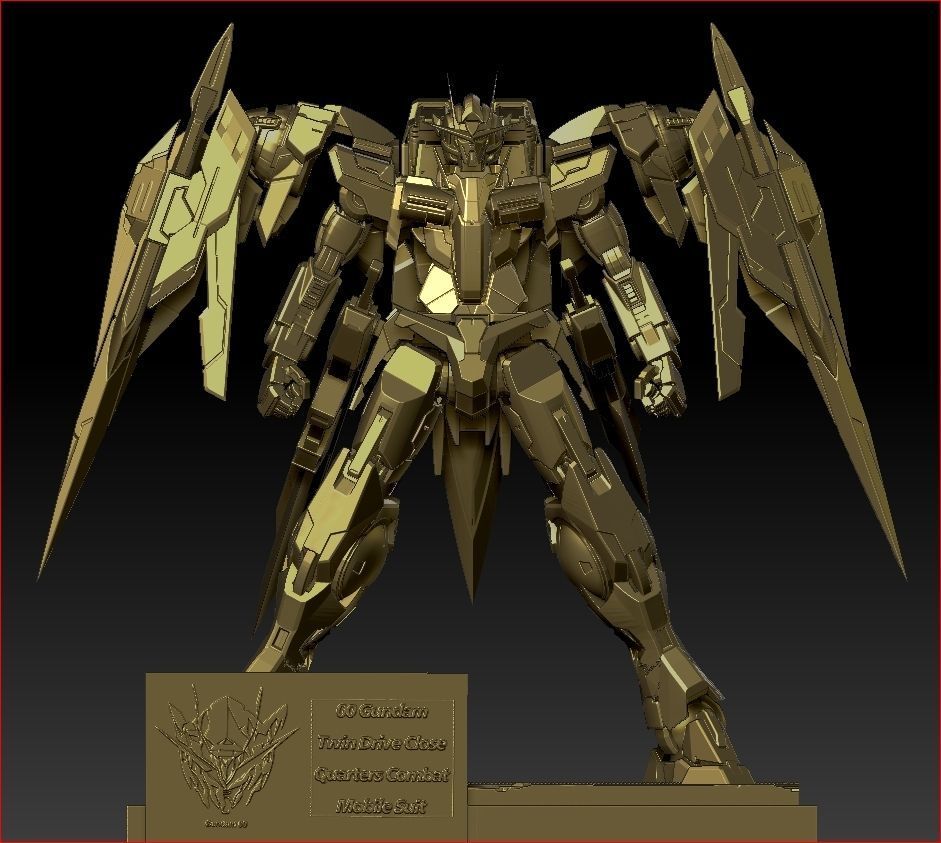 Gundam 00 GNR-010 0 Raiser 3D print model_13