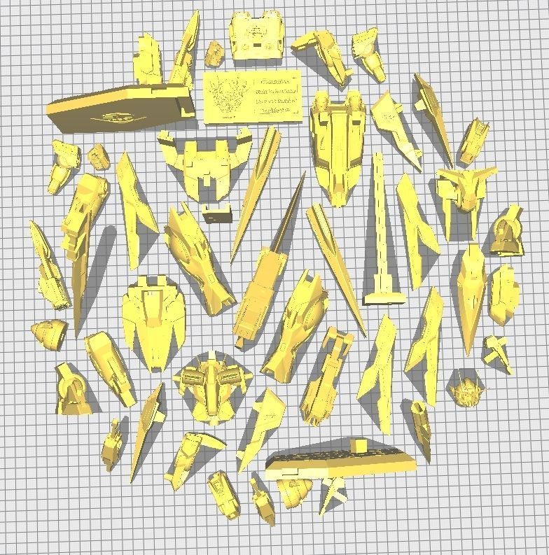 Gundam 00 GNR-010 0 Raiser 3D print model_26