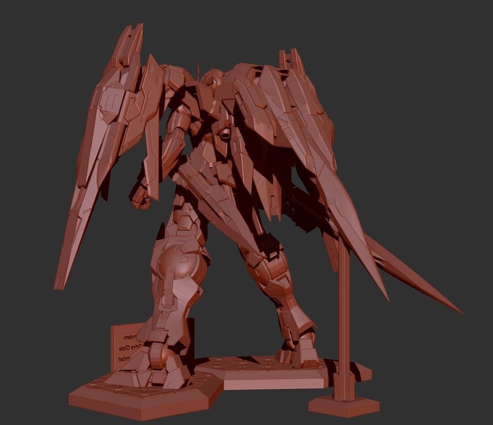 Gundam 00 GNR-010 0 Raiser 3D print model_21