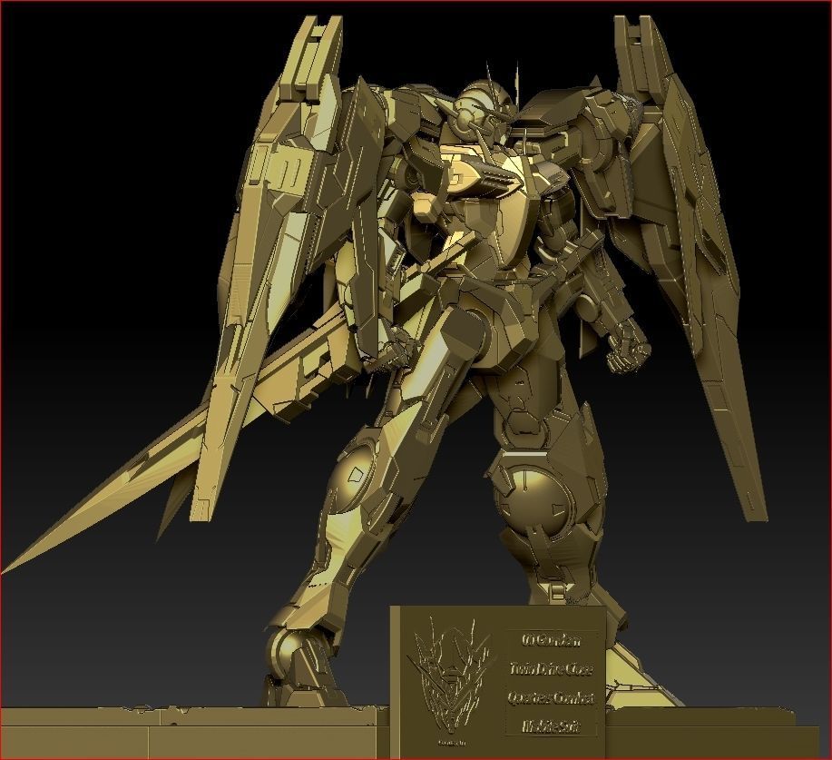 Gundam 00 GNR-010 0 Raiser 3D print model_16