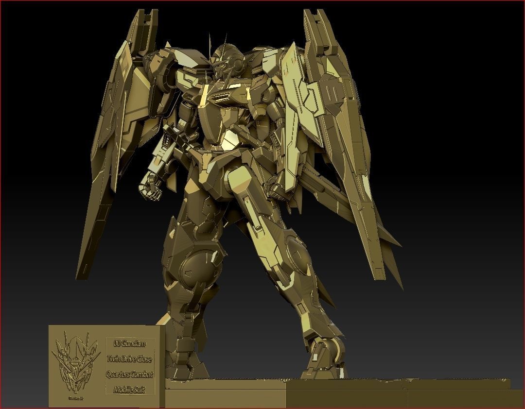 Gundam 00 GNR-010 0 Raiser 3D print model_12