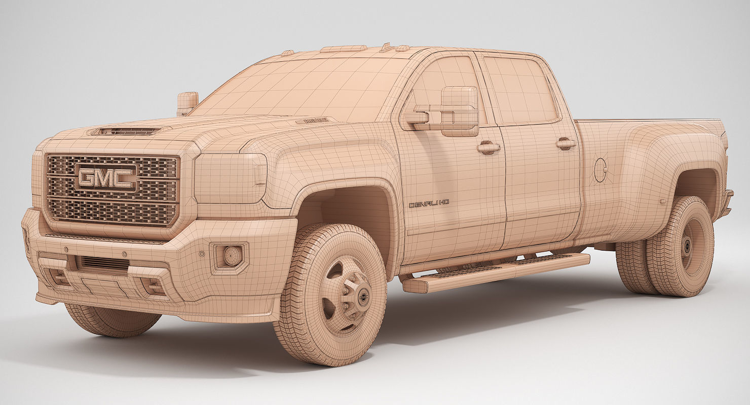 2018 GMC Sierra 3500HD Denali 3D model_11