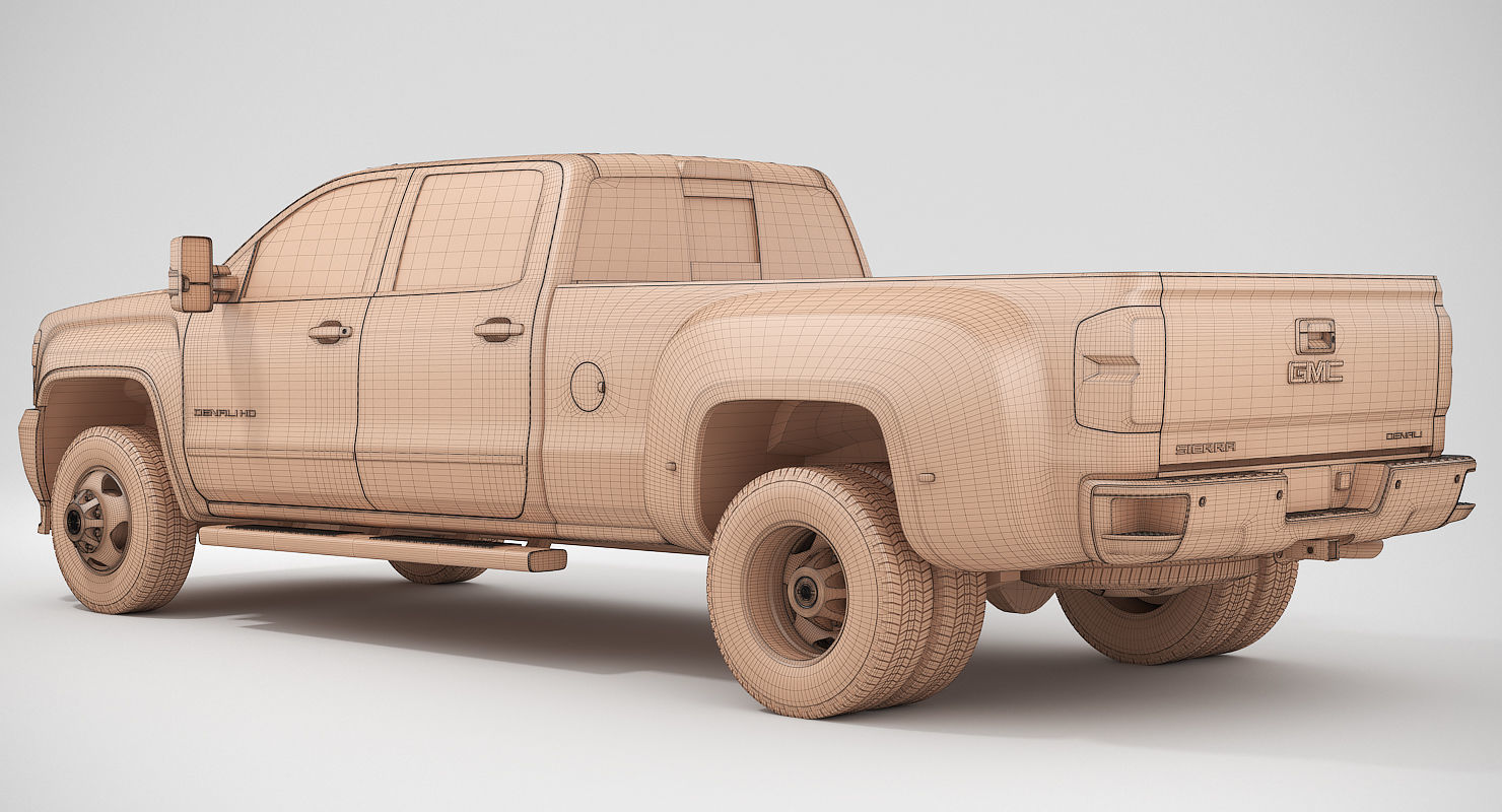 2018 GMC Sierra 3500HD Denali 3D model_14