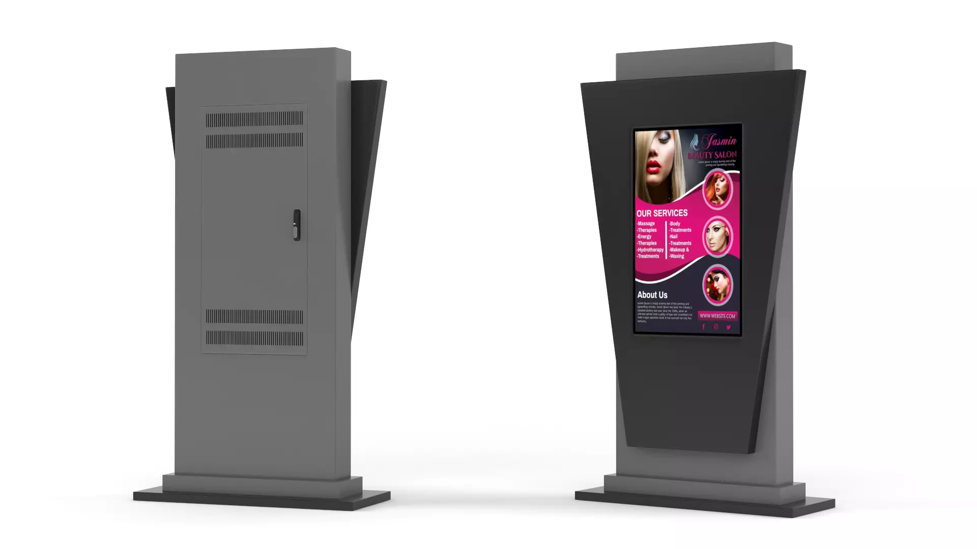 Electronic Kiosk 3D model_0