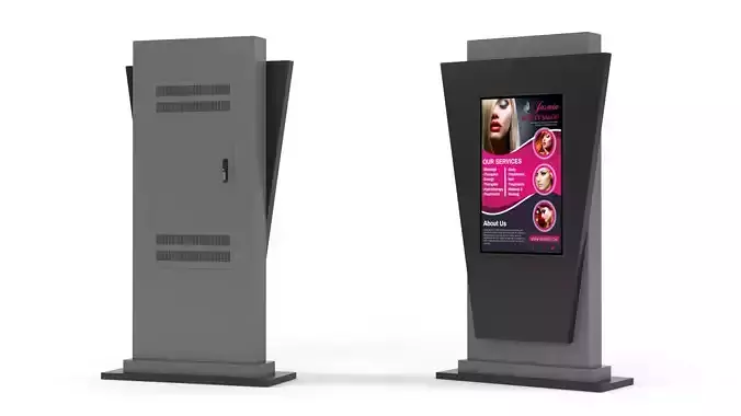 Electronic Kiosk 3D model