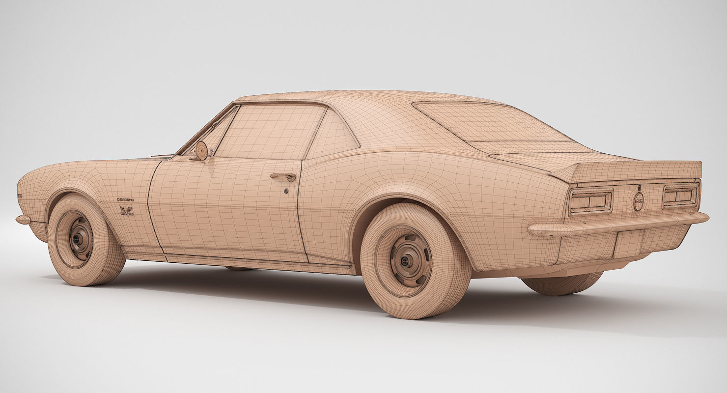 Chevrolet Camaro SS 1967 3D model_14