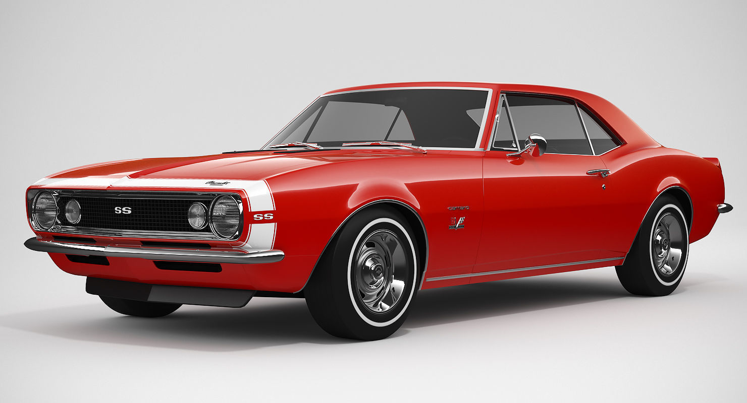 Chevrolet Camaro SS 1967 3D model_1