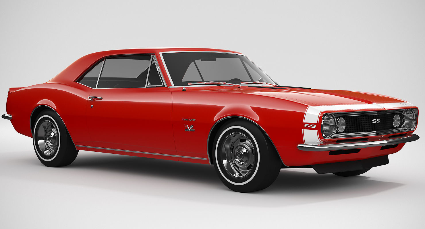 Chevrolet Camaro SS 1967 3D model_5