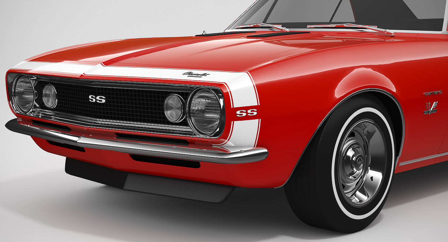 Chevrolet Camaro SS 1967 3D model_7