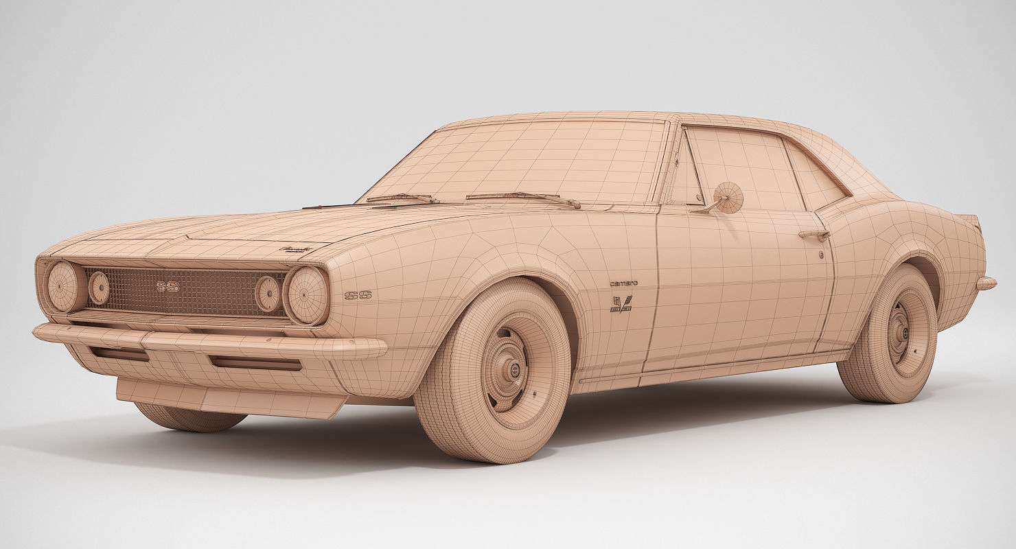 Chevrolet Camaro SS 1967 3D model_11