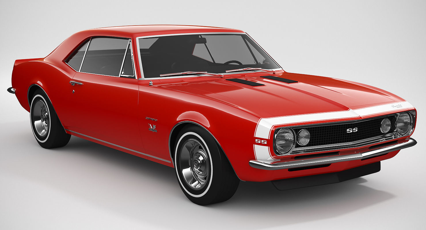 Chevrolet Camaro SS 1967 3D model_10