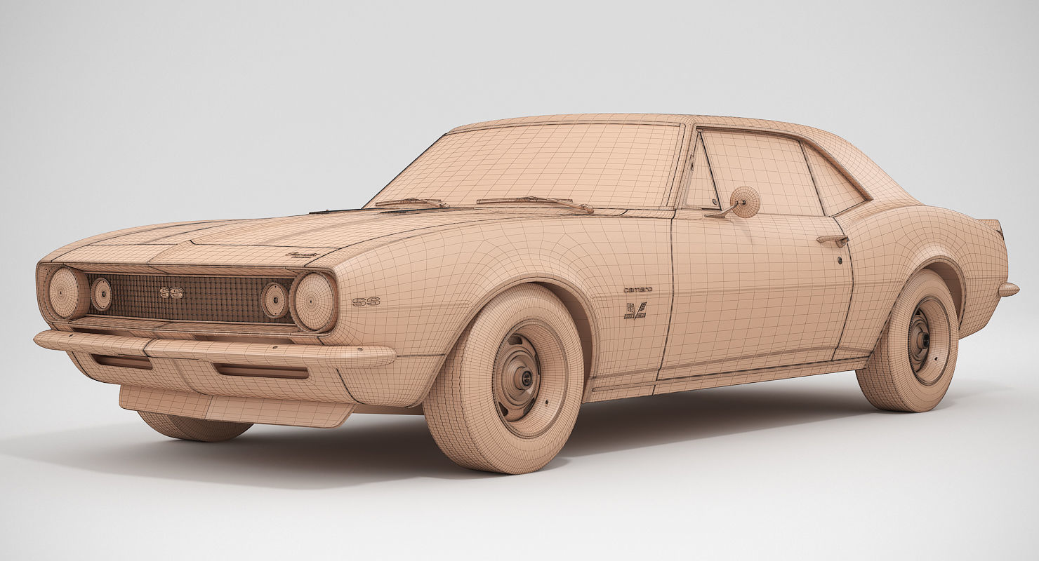 Chevrolet Camaro SS 1967 3D model_13