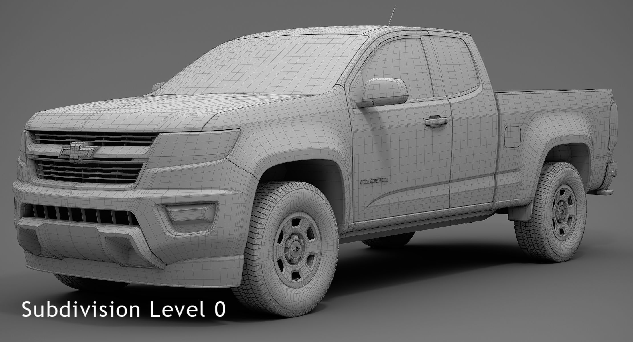 Chevrolet Colorado 2018 Extended Cab 3D model_11