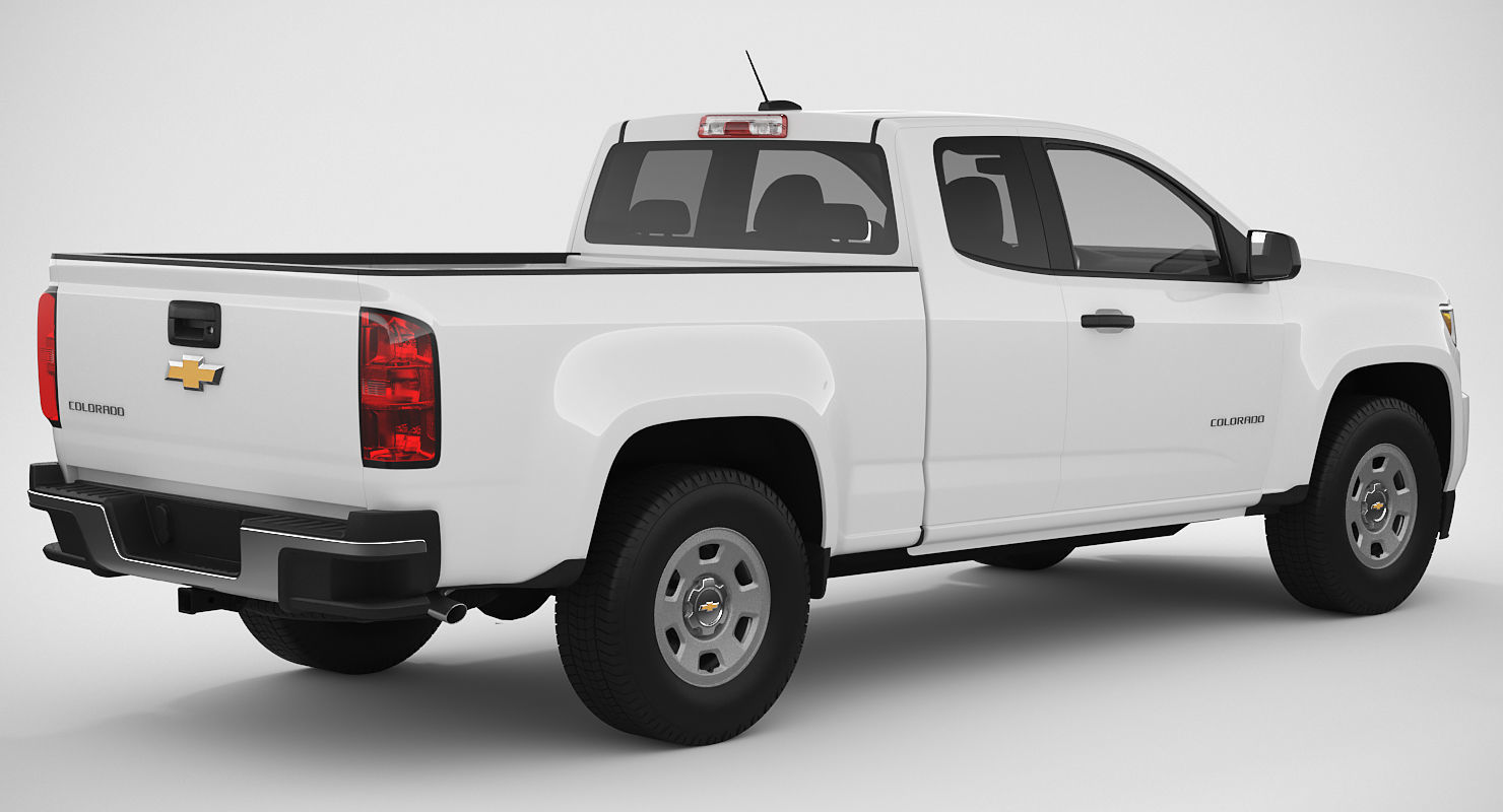 Chevrolet Colorado 2018 Extended Cab 3D model_4