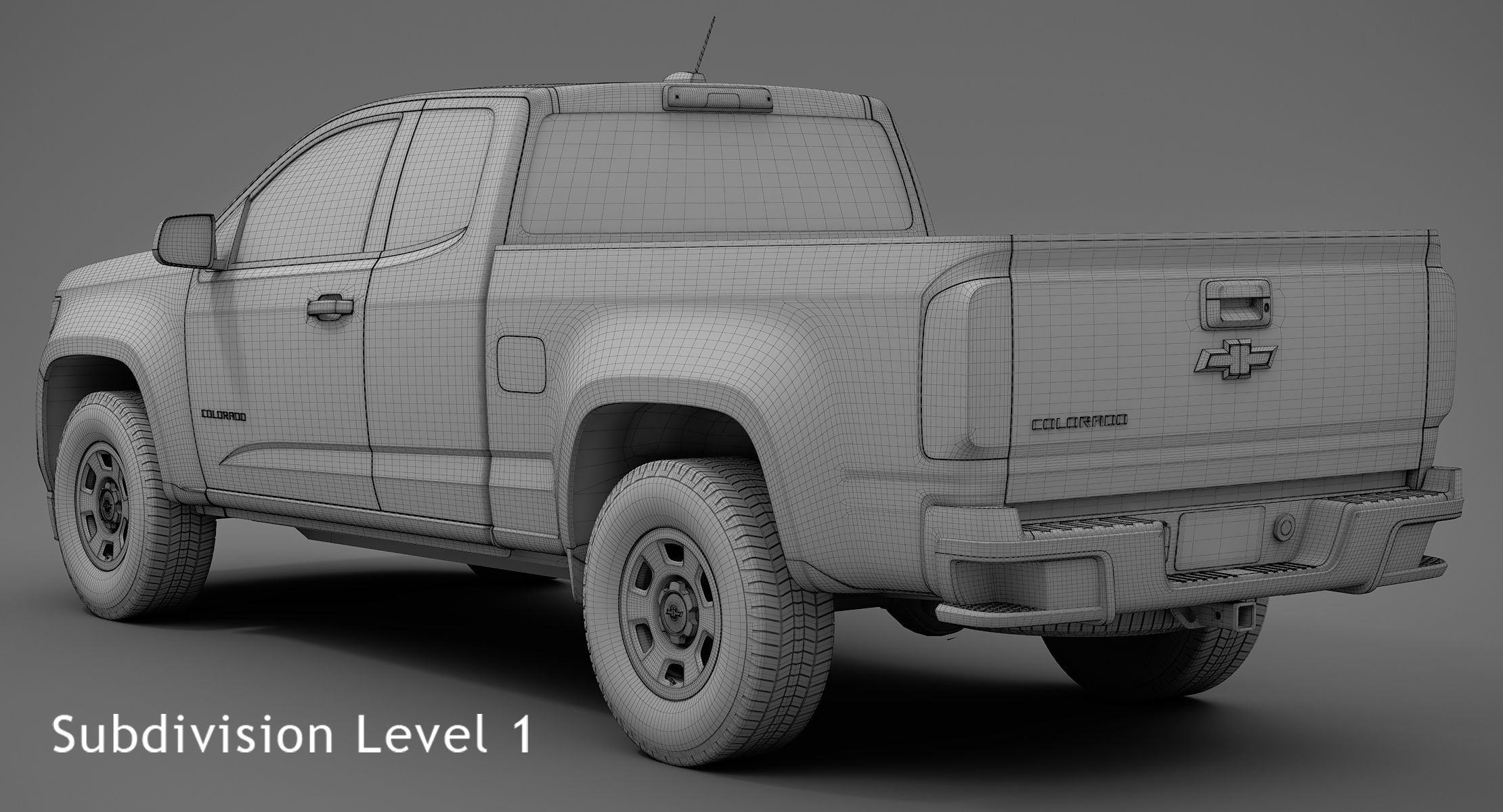 Chevrolet Colorado 2018 Extended Cab 3D model_14
