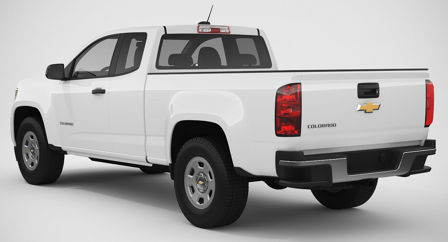 Chevrolet Colorado 2018 Extended Cab 3D model_3