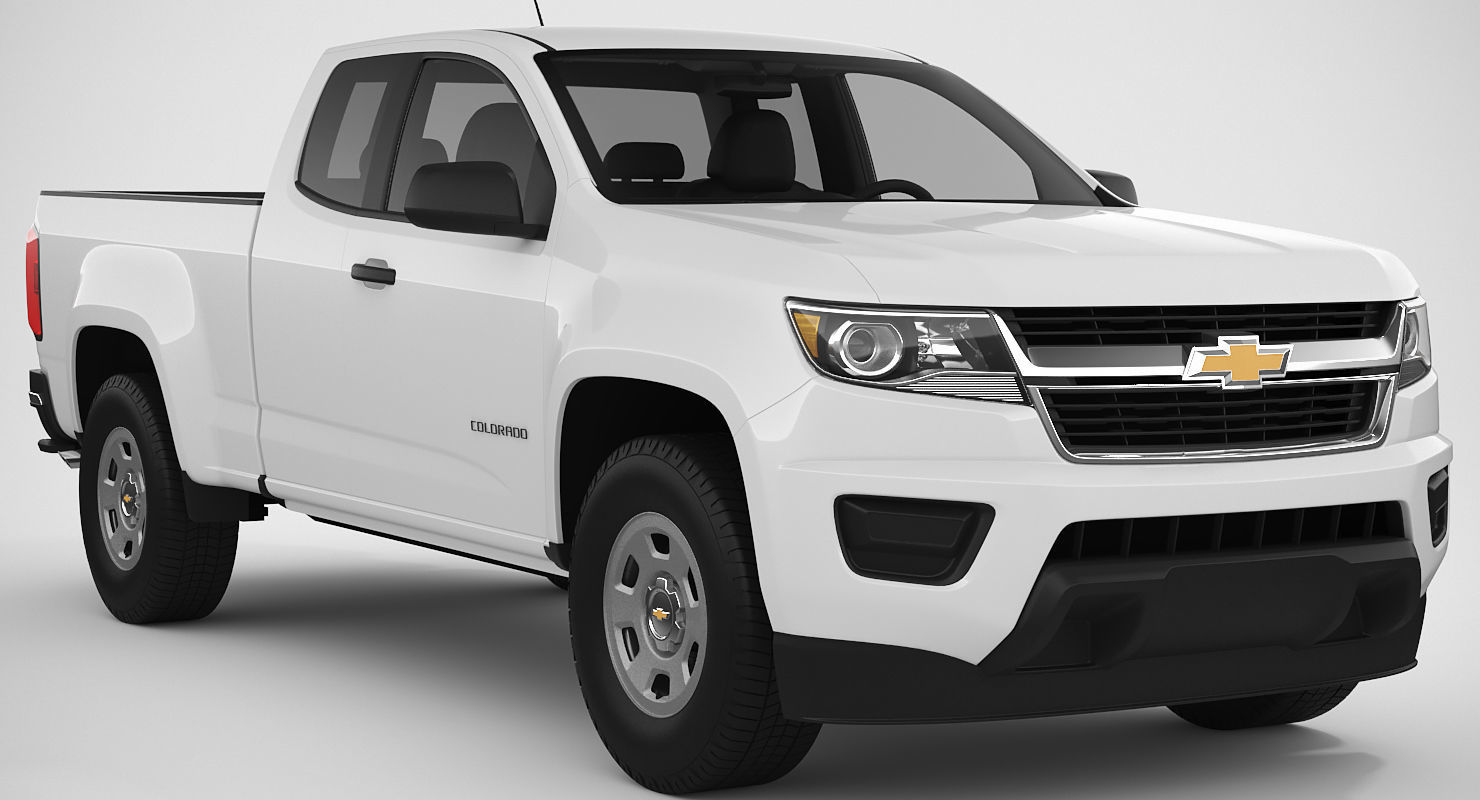 Chevrolet Colorado 2018 Extended Cab 3D model_10