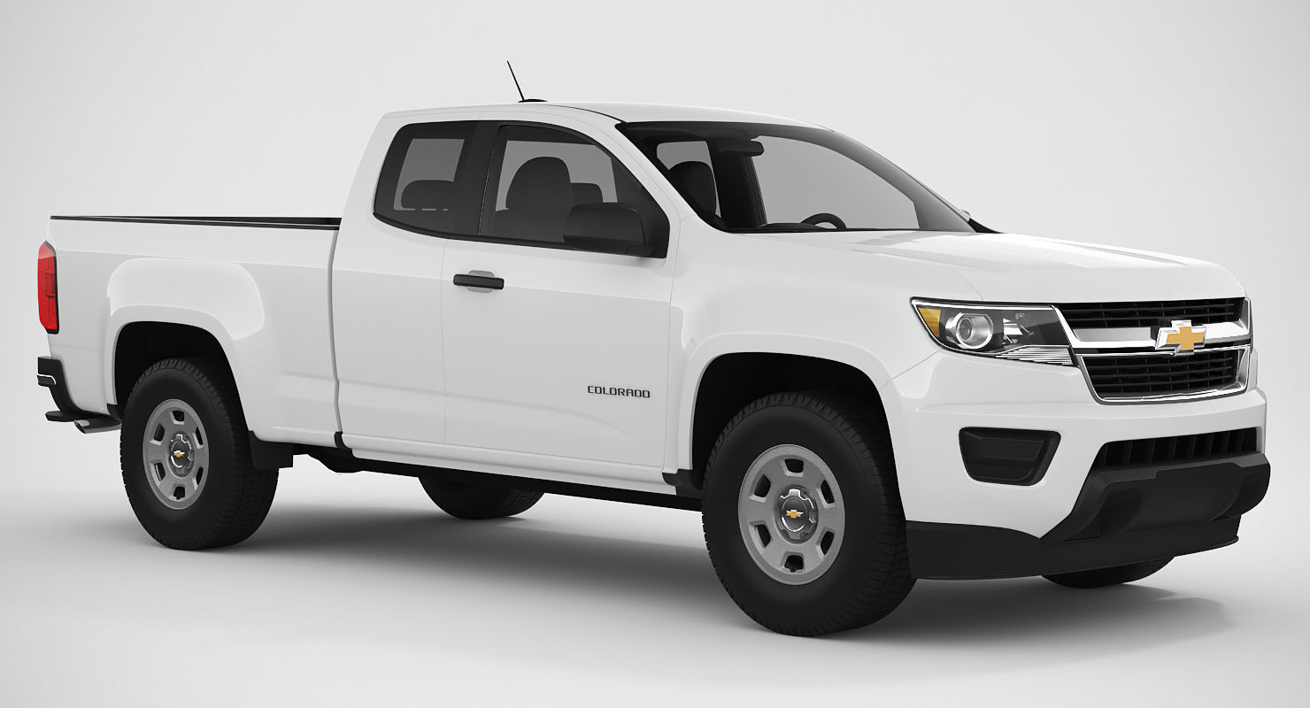 Chevrolet Colorado 2018 Extended Cab 3D model_5