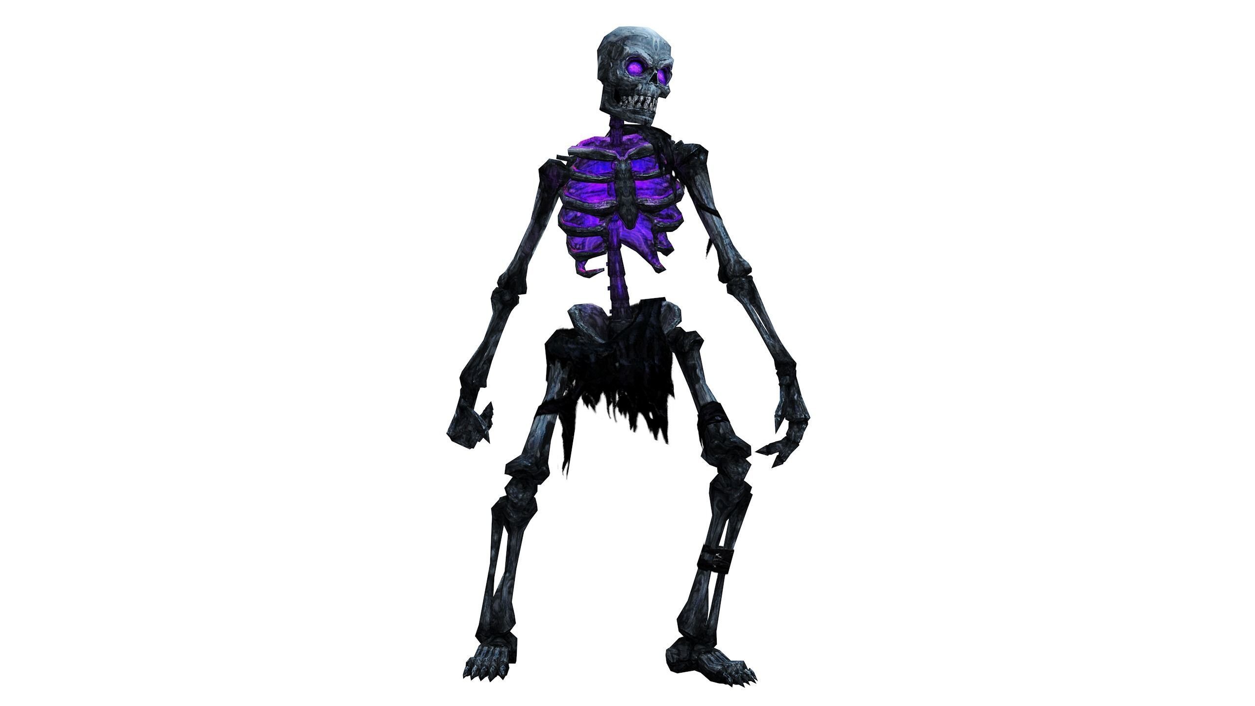 Skeleton Pack - Fully Rigged and Animated Low-poly 3D model_7