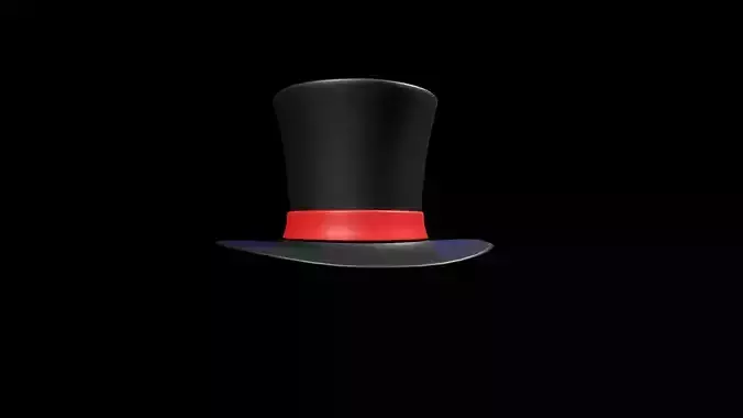 Megician Cap Low-poly 3D model
