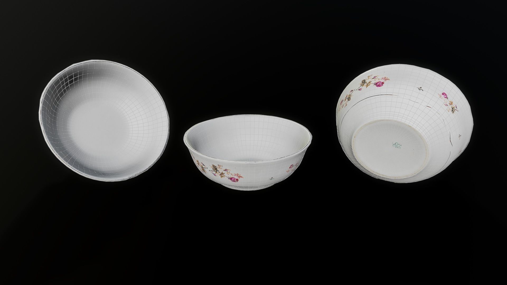 3D Scan Salad Bowl Low-poly 3D model_9