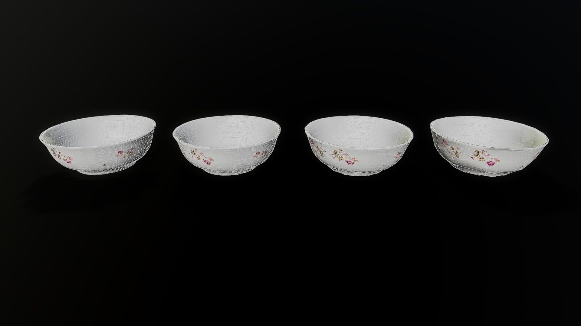 3D Scan Salad Bowl Low-poly 3D model_7