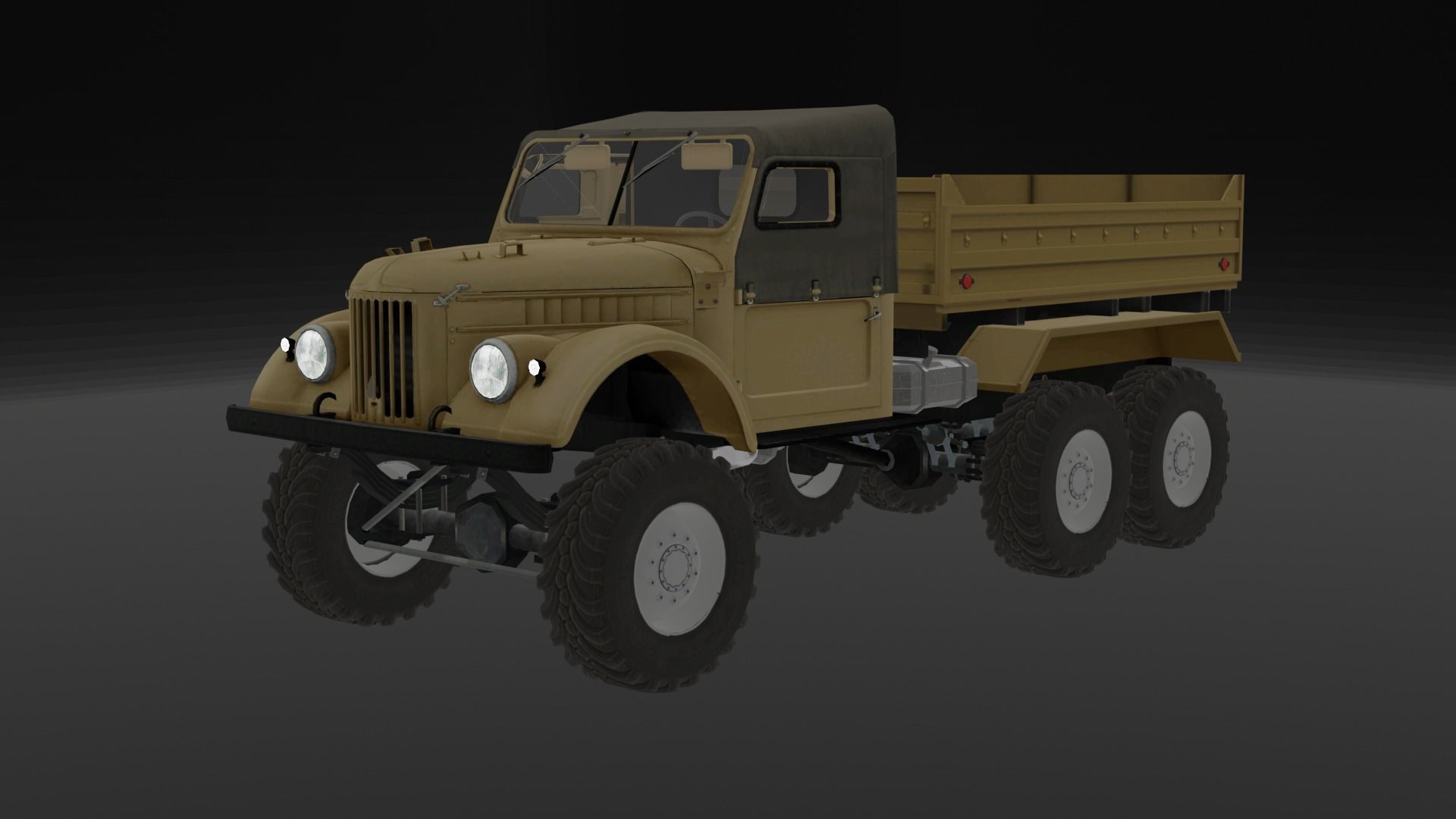 jeep 3d model for unity  Low-poly 3D model_8