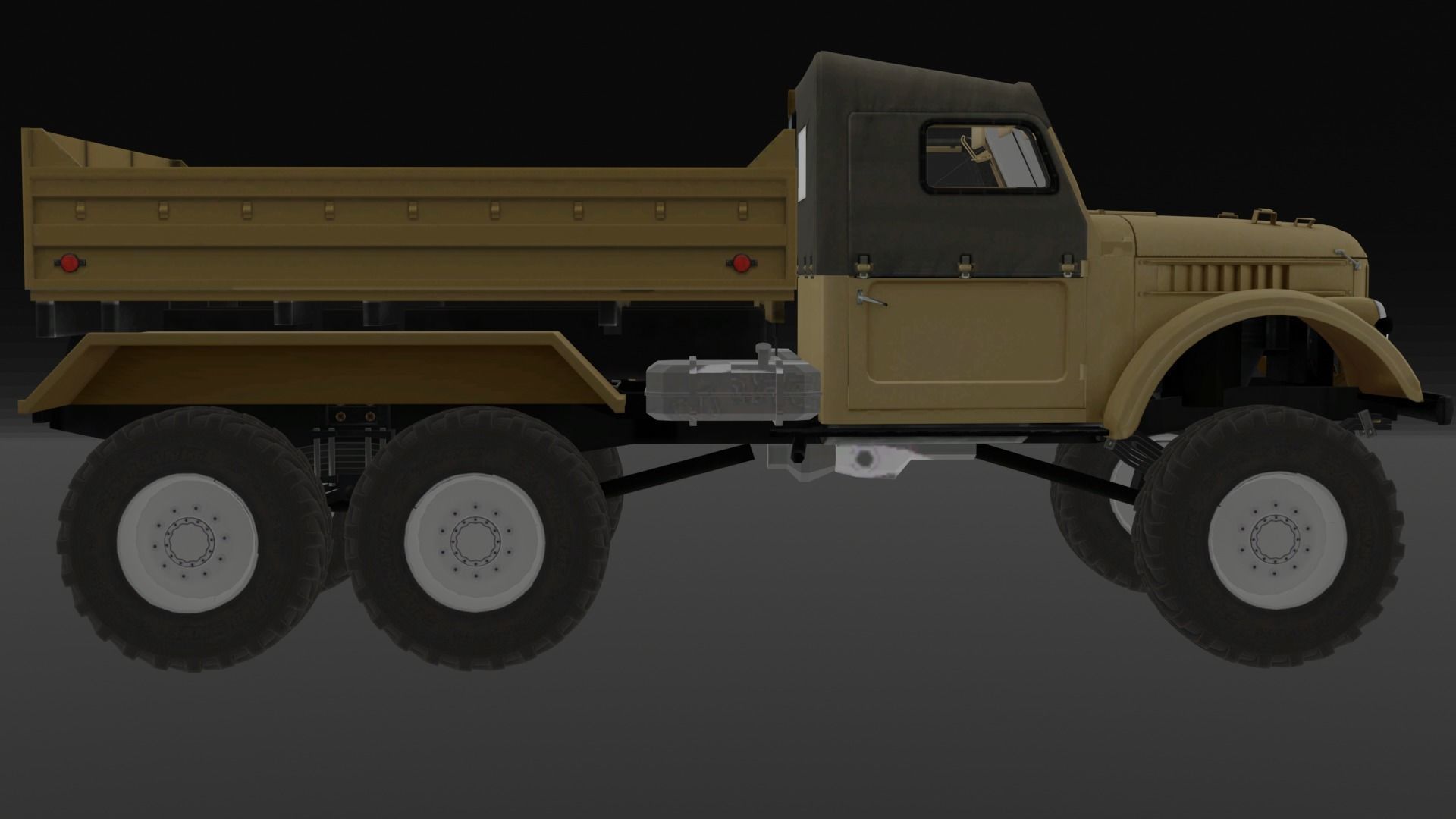jeep 3d model for unity  Low-poly 3D model_1