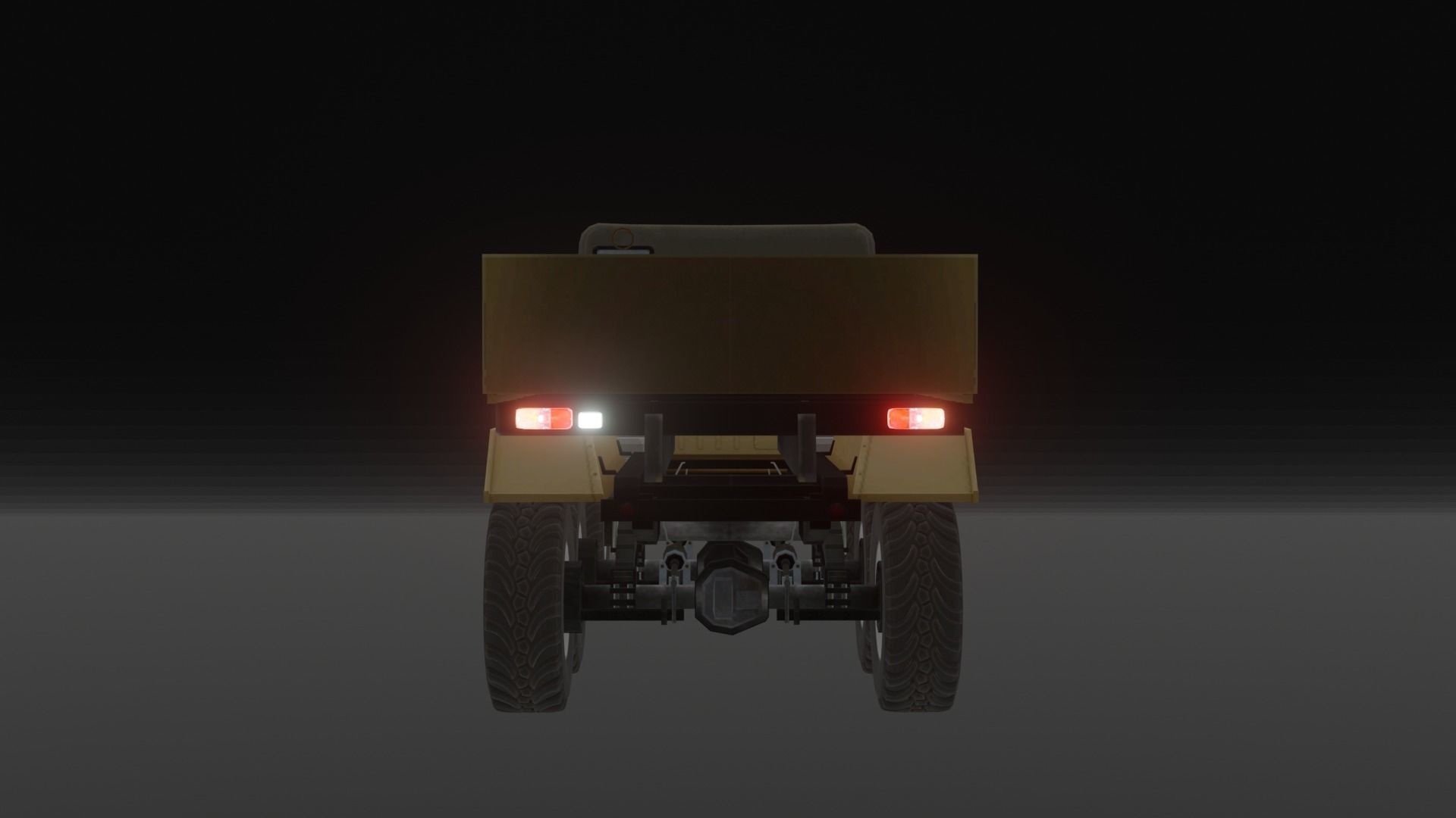 jeep 3d model for unity  Low-poly 3D model_5