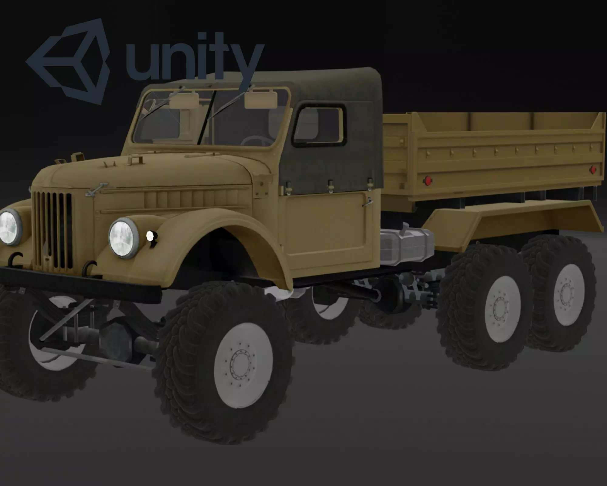 jeep 3d model for unity  Low-poly 3D model_0
