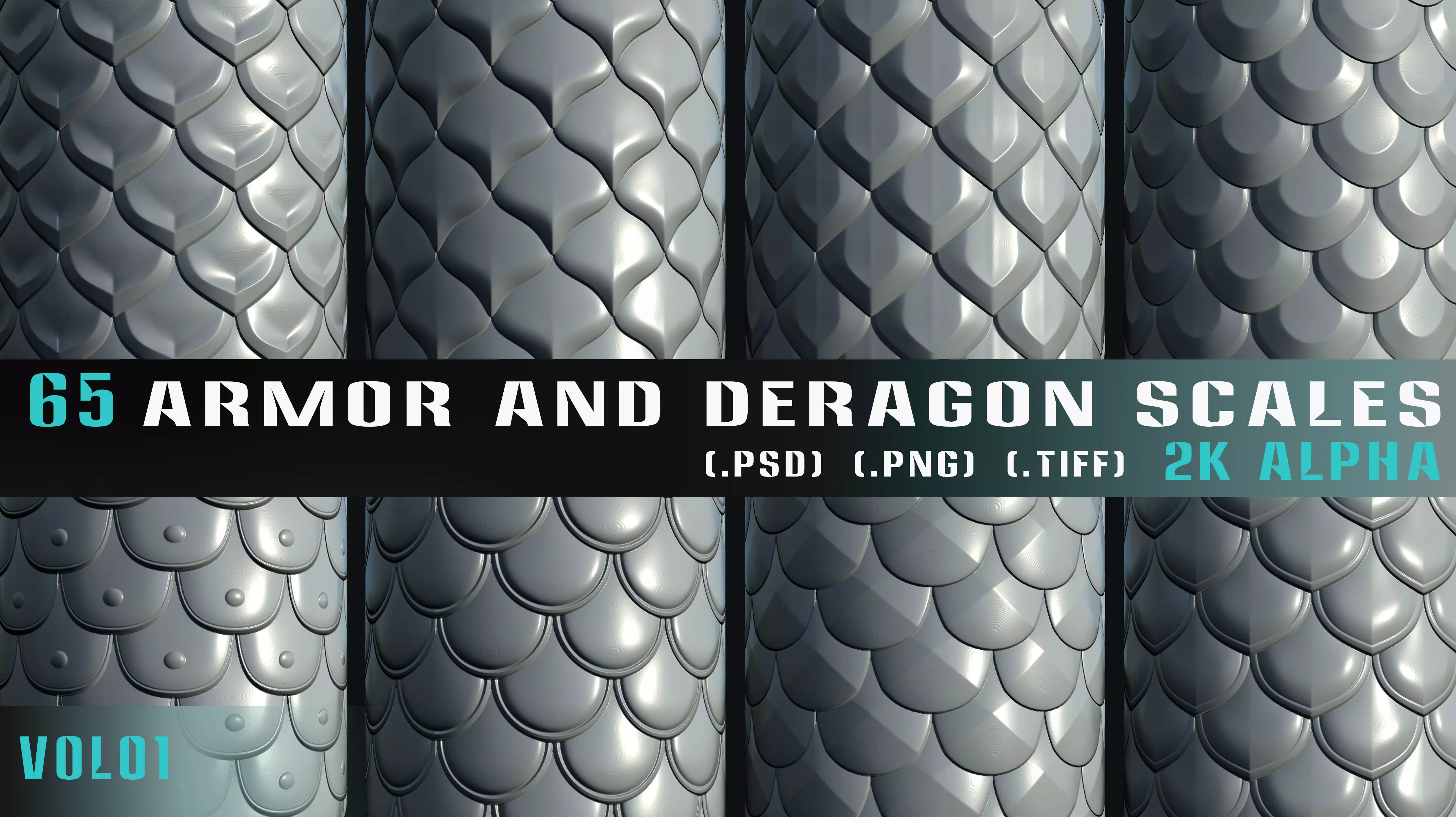 65 Armor and Dragon Scales Alpha - VOL 01 Texture_0