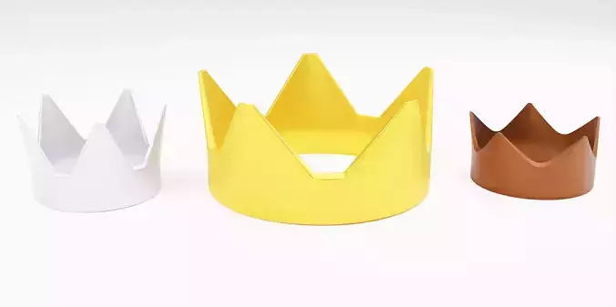 Crowns three Free 3D model