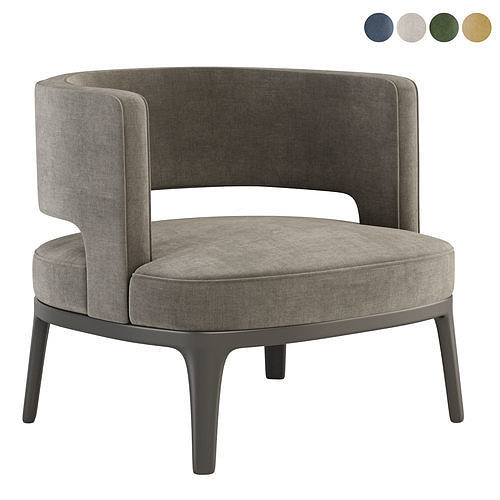 Astrid Flexform Armchair  3D model