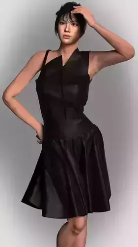 Indonesian Model woman in dress