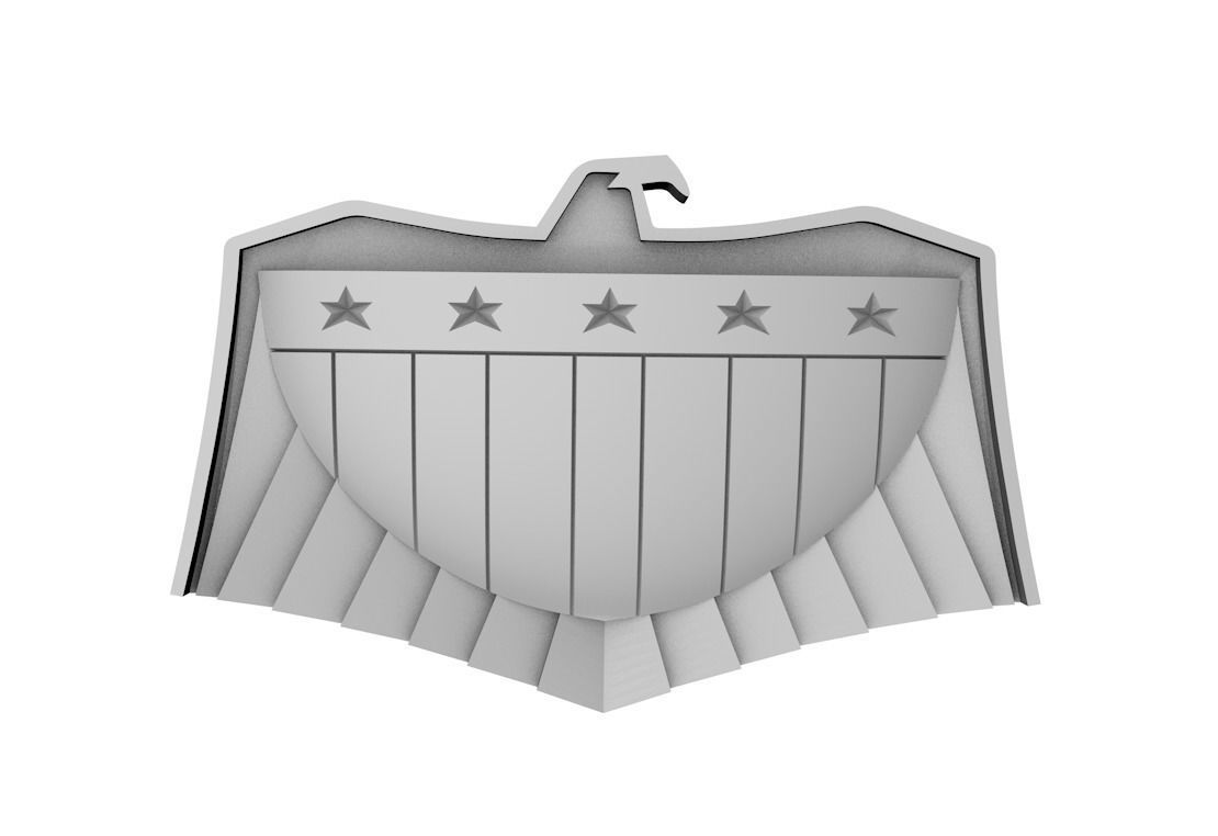 Dredd 2012 Belt Buckle 3D print model_1