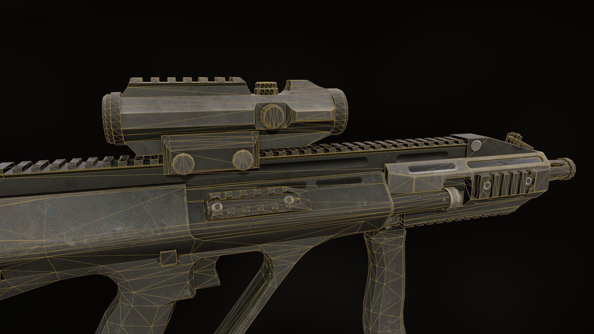 AUG A3 Low-poly 3D model_10