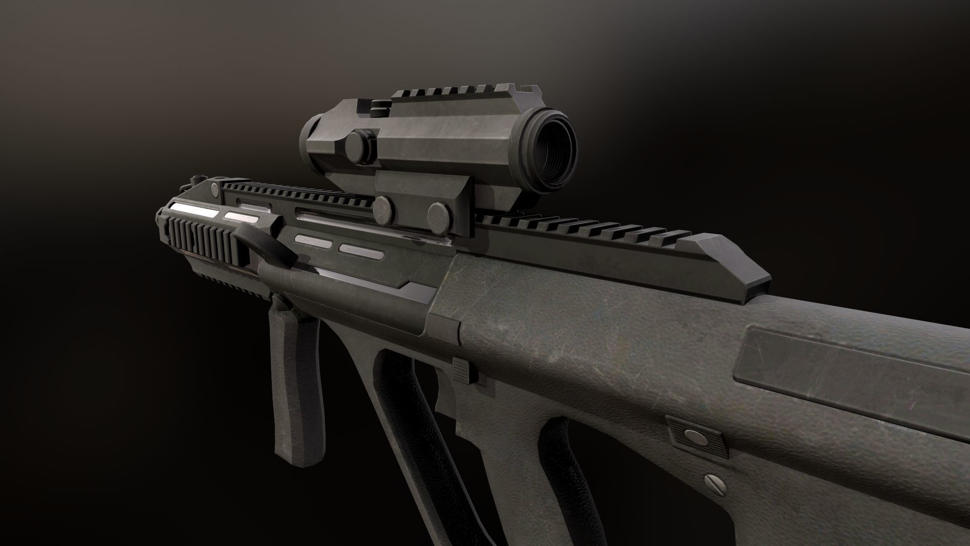 AUG A3 Low-poly 3D model_7