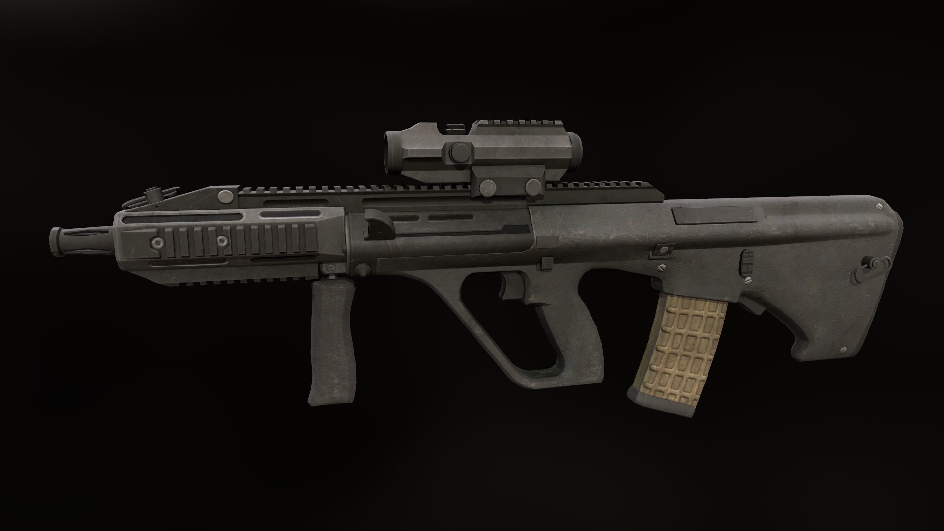 AUG A3 Low-poly 3D model_1