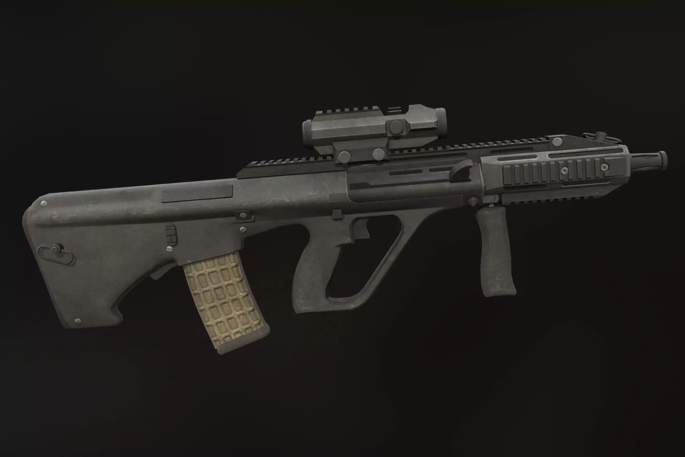 AUG A3 Low-poly 3D model_0