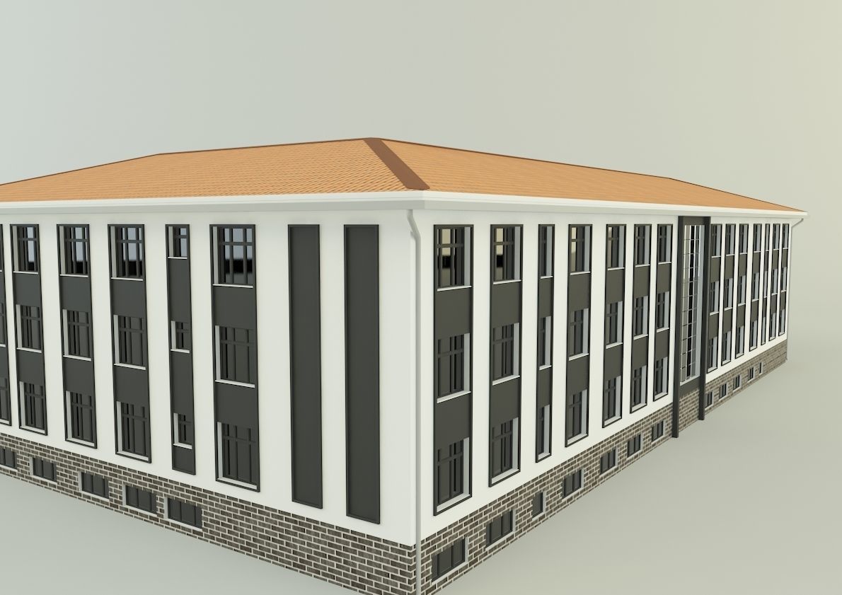 model school 13 3D model_3