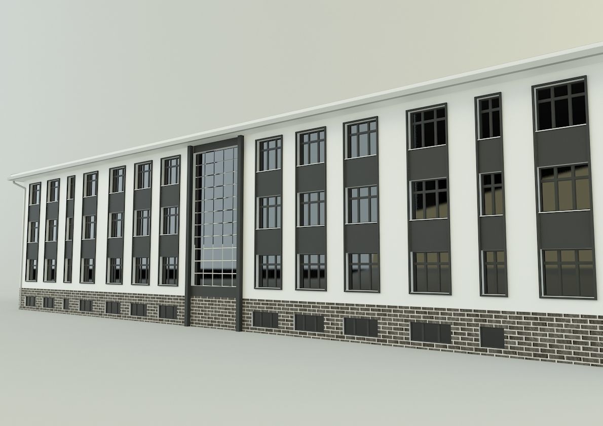 model school 13 3D model_6