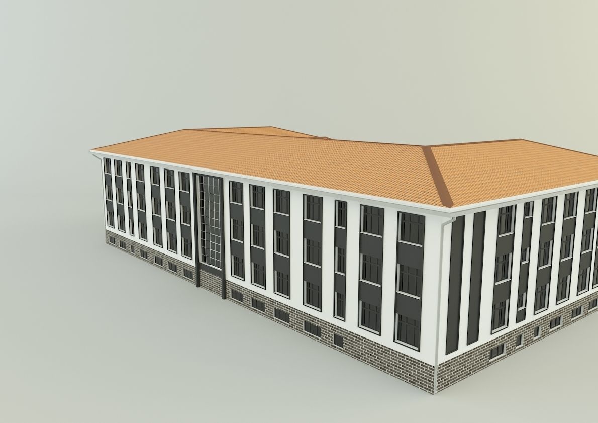 model school 13 3D model_2