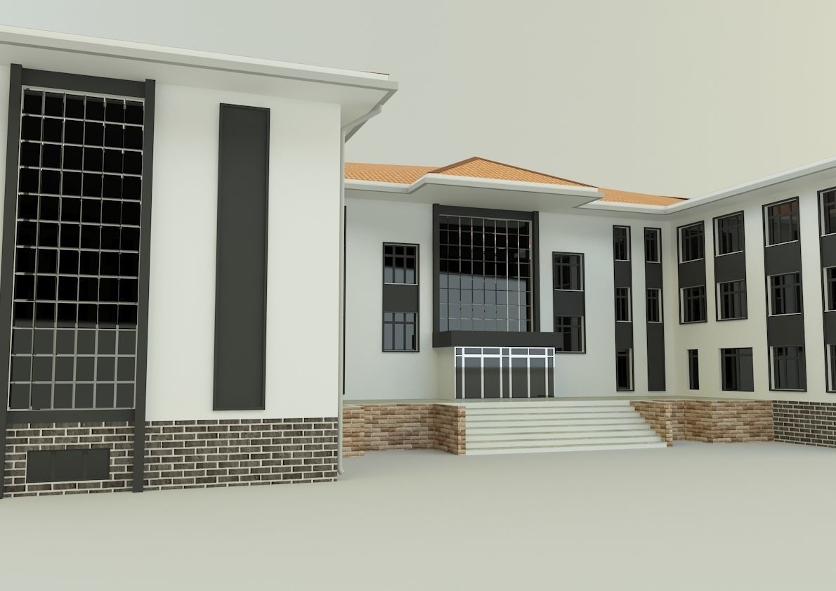 model school 13 3D model_5