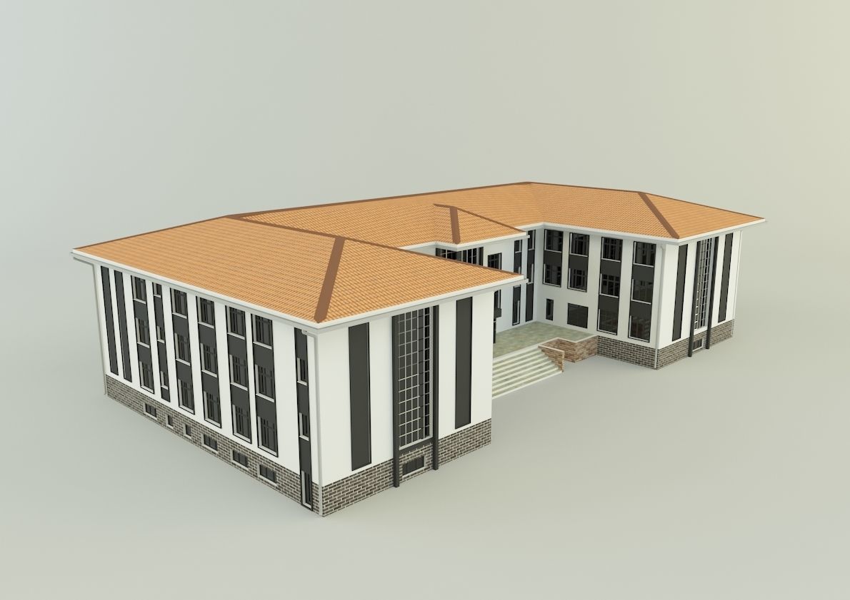 model school 13 3D model_25